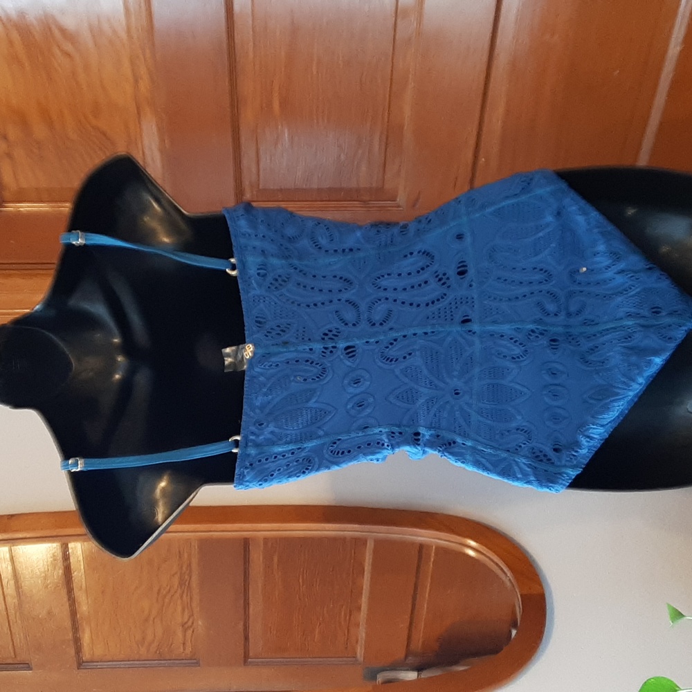PILYQ Vibrant Torquoise Maillot Tank Large - Picture 2 of 8